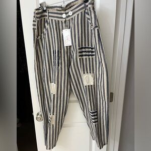 NWT linen boho pants.